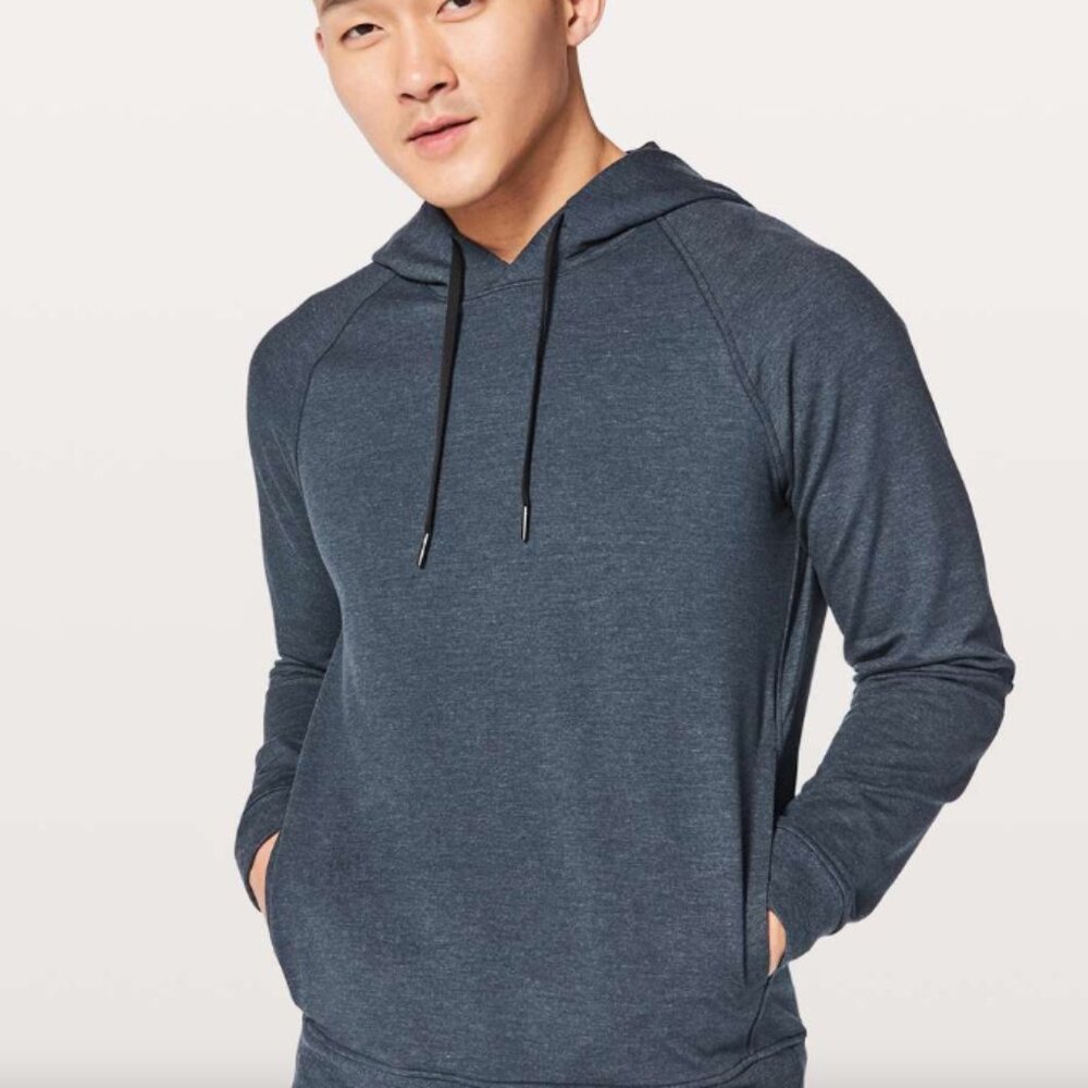Lululemon City Sweat Pullover Hoodie XXL Navy French Terry Stretch $118 NWT